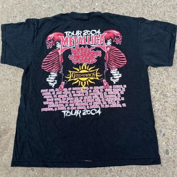 Vintage Metallica 2004 Tour Tshirt XL